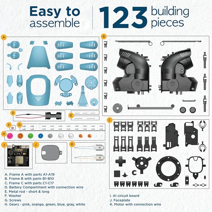 Thames & Kosmos Kai: The Artificial Intelligence Robot | Explore Machine Learning | Build an Innovative Smart Robot & Experiment with AI | App-Enabled for iOS & Android | Intro to AI for Kids