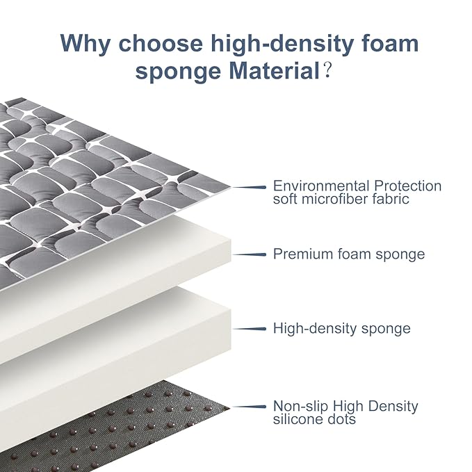 Baby Play Mat - 6ft X 4ft,Premium Thicker Foam One-Piece Crawling Mat, Machine Washable, Extra Large Anti-Slip Activity Playmat for Babies, Toddlers & Infants