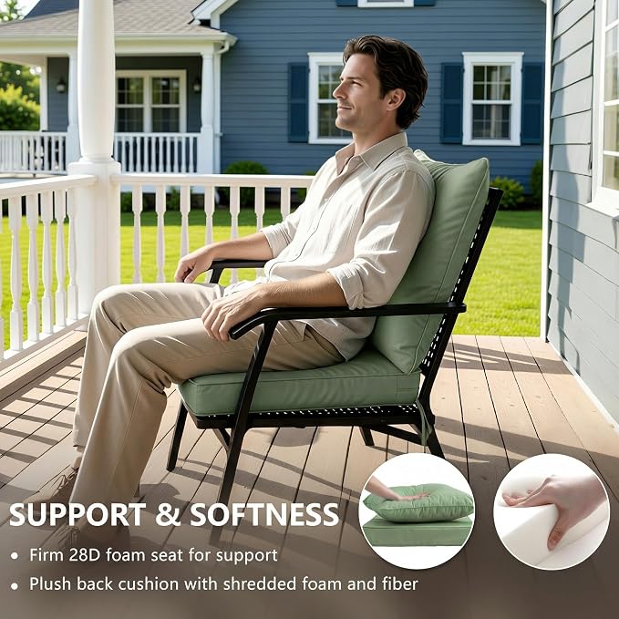 24x24 Inch Outdoor Chair Cushion - Image 4