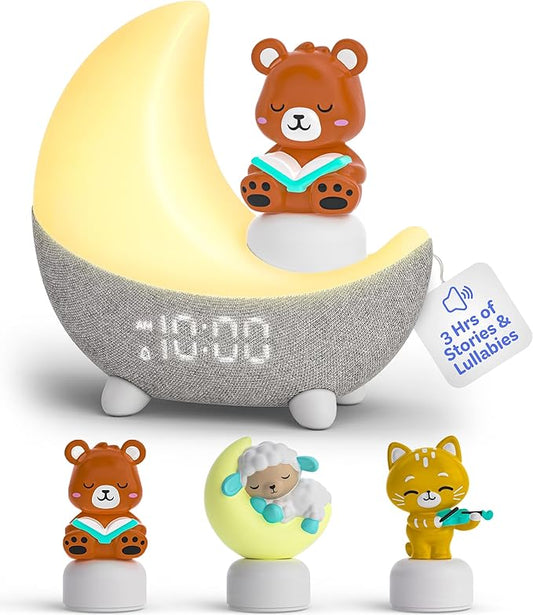 Move2Play, Dozi Sound Machine | 3Hrs+ of Content | Night Light | Toddler & Kids Alarm Clock | Soother | Ok to Wake | White Noise & Lullaby Music | Birthday Gift for 2, 3, 4, 5+ Year Old Boys & Girls