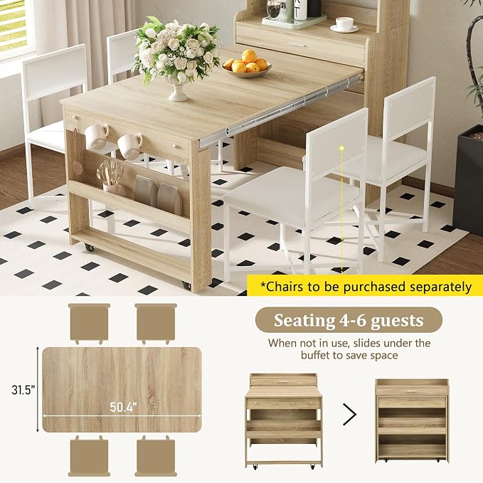 RuiSiSi Space Saving Folding Dining Table - Image 6