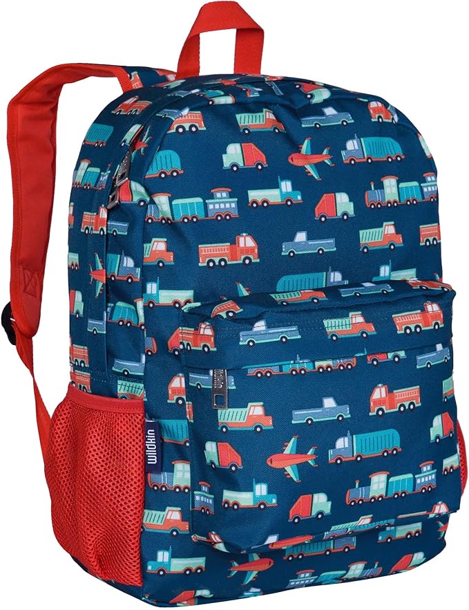 Wildkin 16-inch Kids Backpack – Durable, Padded & Spacious School Bag for Boys & Girls - Transportation