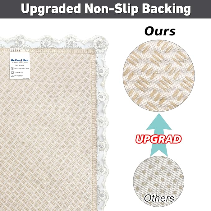 Couch Arm Cover, Sofa Arm Covers, Non-Slip Lace Armrest Cover, - Image 6