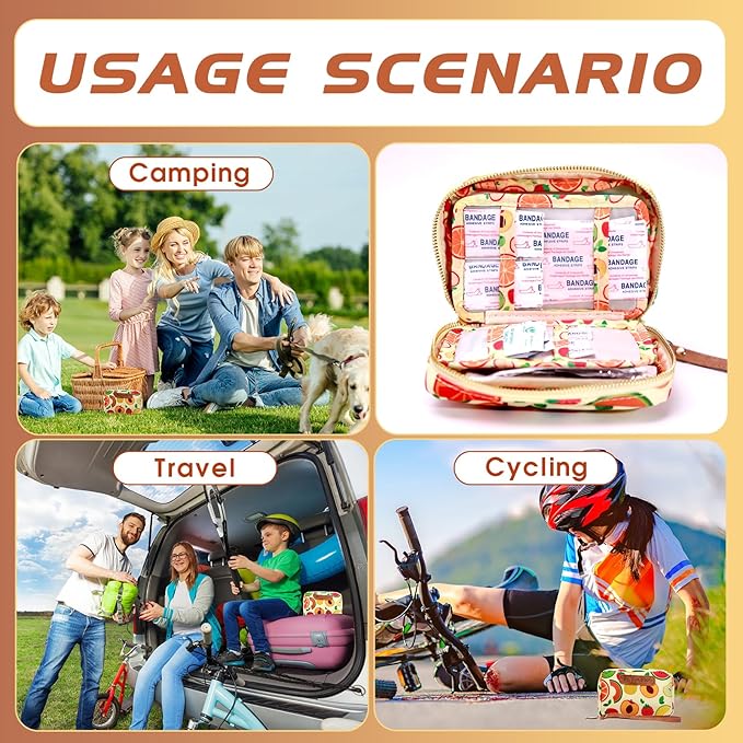 Portable First Aid Kit (151 Pcs) – Travel-Sized Emergency Care for Kids & Adults, Home, Car, Camping & Diaper Bag