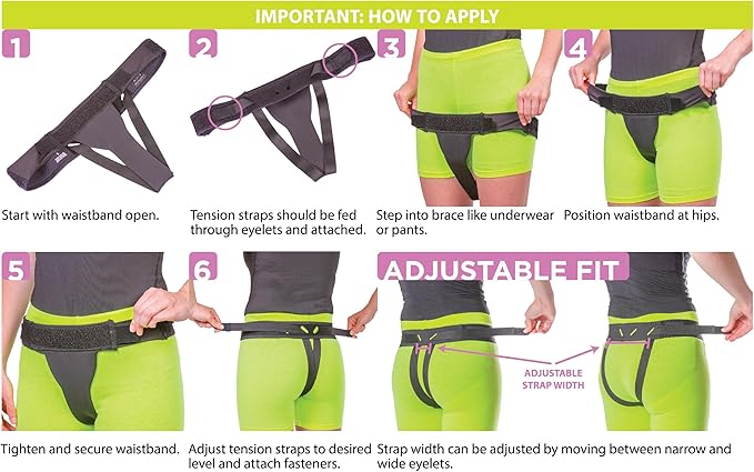 BraceAbility The Pelvic Pro Patented Prolapse Uterus Support Belt Girdle for Women’s Prolapsed for Dropped Bladder, Vulvar Varicosities, Postpartum Recovery, Symphysis Pubis Dysfunction Pain (M)