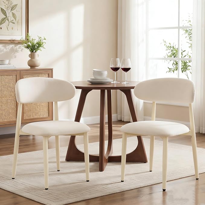 UVV Dining Chairs Set of 2, Metal Kitchen Chairs by UVVLivetheQualityLife