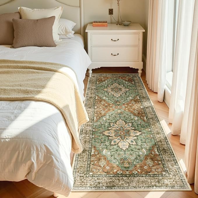 RELEANY Area Rugs 3'x8' Runner Rug Non Slip Washable - Image 2