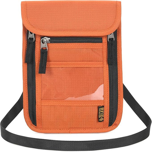 Neck Wallet Lightweight RFID Blocking Waterproof Travel Pouch for Women Men