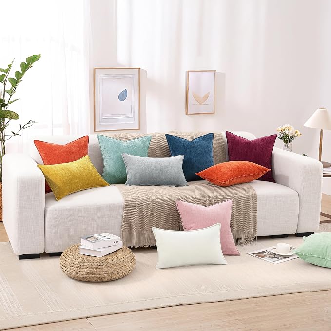 decorUhome Summer Couch Throw Pillow Covers 18x18 Set of 2, Decorative Soft - Image 9
