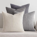 MIULEE Pack of 4 Neutral Grey Gradient Decorative Throw Pillow Covers 20x20 by MIULEE