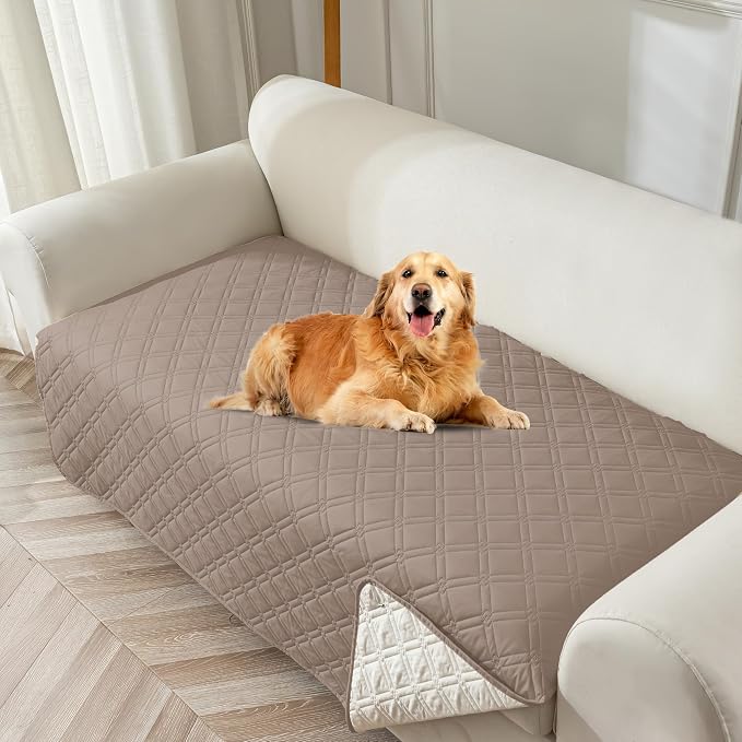 Genina Waterproof Couch Cover, Washable Anti-Slip 67 inch Sofa Covers by Genina