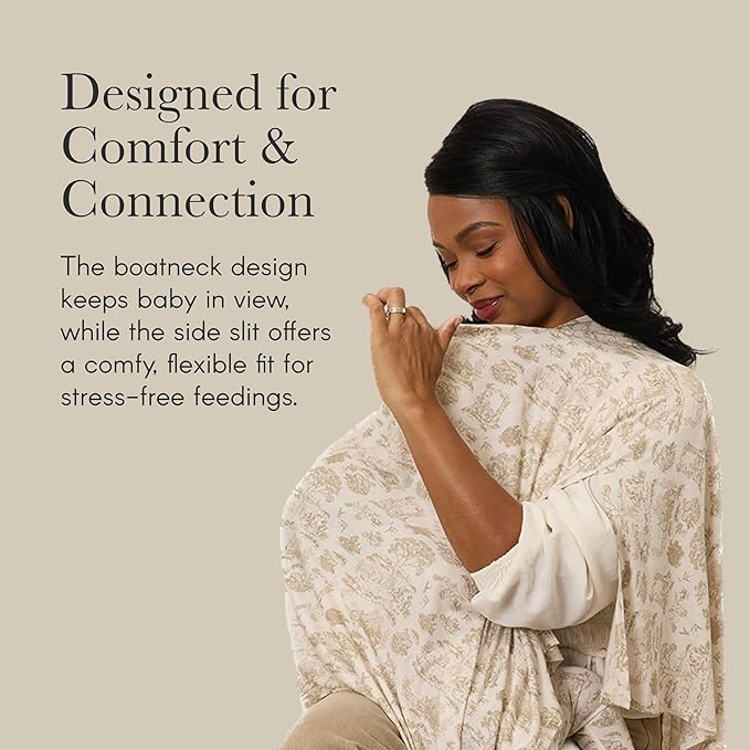 Solly Baby Nursing Cover, Ultra-Breathable, Lightweight Breastfeeding Cover-Up, Buttery-Soft Fabric, Universal Fit, Postpartum Essentials, Newborn Must Haves, Candy Stripe