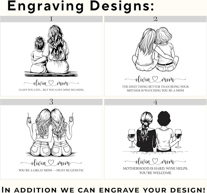 Mother's Day Gifts for Daughter - The Only Thing Better than Being Your Mom, Personalized Wooden Memory Boxes for Keepsakes Large, Acacia Wood Engraved Storage, Happy 1st Mothers Day, 11x8x4.75 in