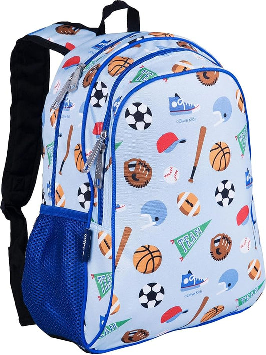 Wildkin 15-inch Kids Backpack – Durable, Padded, Adjustable for School & Travel - Game On