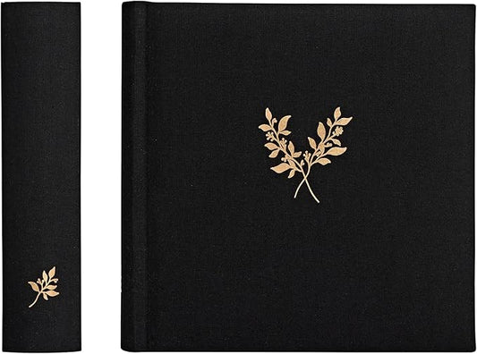 Elegant Linen Photo Album - 200 Acid-Free Pockets for 4x6 Pics - Perfect for Weddings & Gifts