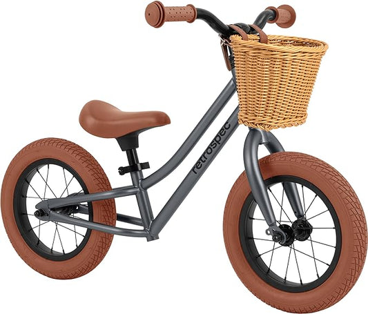 Retrospec Baby Beaumont Kids' Balance Bike for Toddlers, No Pedals, Cushioning Air Filled Tires for Boys and Girls Ages 18 Months - 3 Years, with Adjustable Seat Height