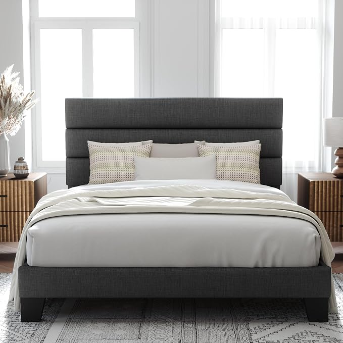 Allewie Queen Size Platform Bed Frame by Allewie