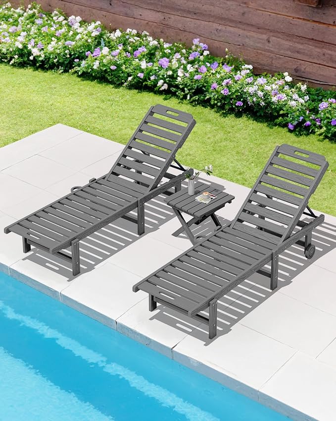 SERWALL Folding Outdoor Side Table Set of 2, Portable Adirondack Side Table - Image 10