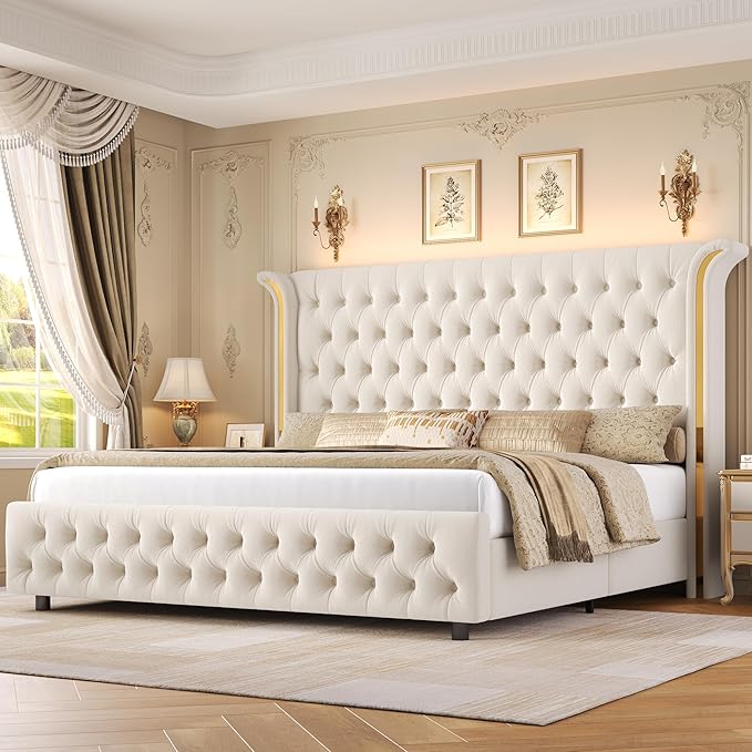 Keyluv King Smart LED Bed Frame by KeyluvHome