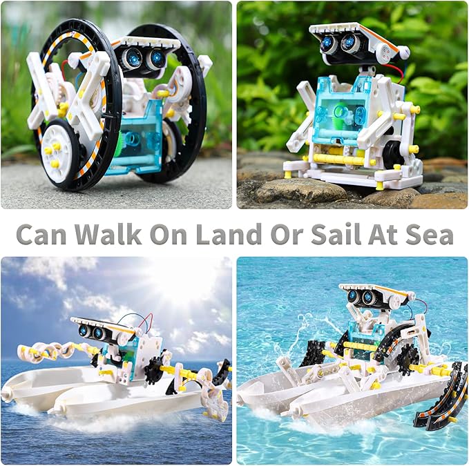 Lucky Doug Toys for Ages 8-13,12-in-1 STEM Solar Robot Kit Toys Gifts for Kids 8 9 10 11 12 13 Years Old, Educational Building Science Experiment Set Gifts for Kids Boys Girls