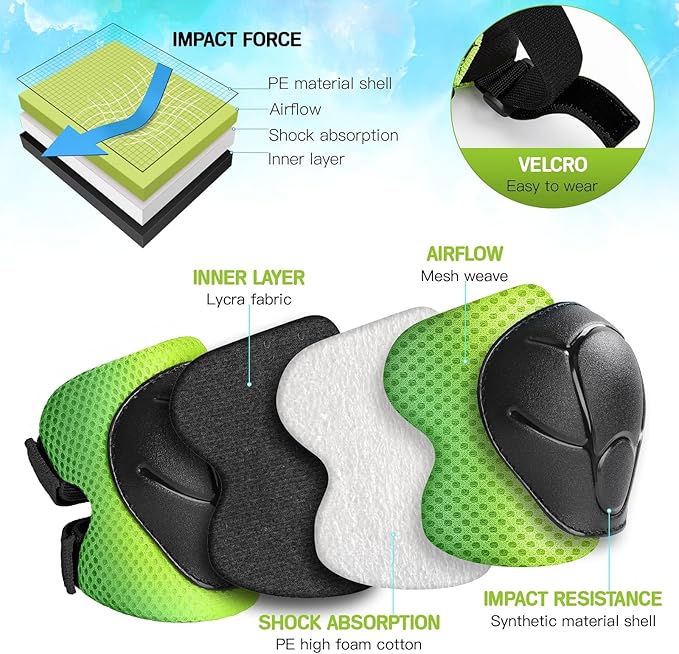 Toddler/Kids Bike Helmet Set for Boys Girls 3D Adjustable Kids Helmet Protective Gear Set Knee Elbow Wrist Pads and Multi-Sports Skateboard Scooter Cycling Roller Balance Bike