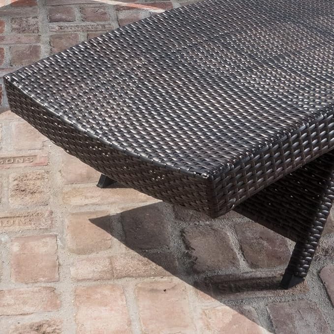 PE Rattan Adjustable Backrest Chaise Lounge Set 3 - Image 5