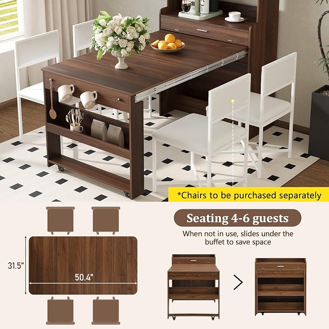 RuiSiSi Space Saving Folding Dining Table - Image 3