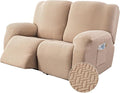 Genina Recliner Loveseat Cover Stretch Couch Covers Sofa slipcover by Genina