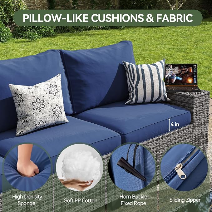 Aoxun Outdoor Patio Furniture Set - Image 4