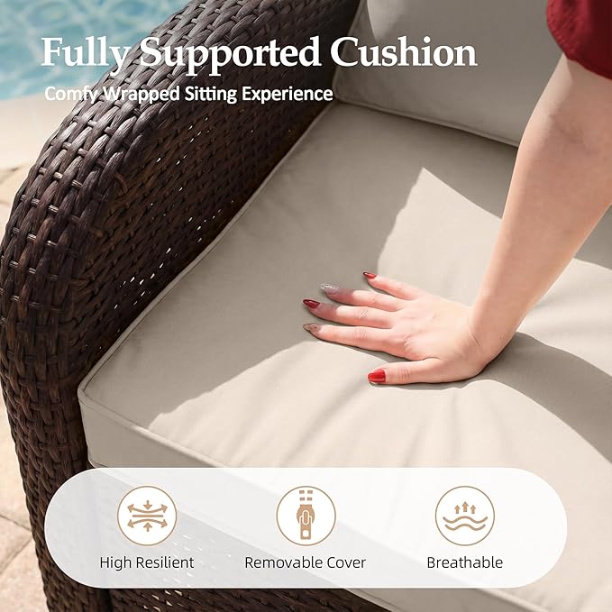 UPHA 7 Pieces Patio Furniture Set - Image 9