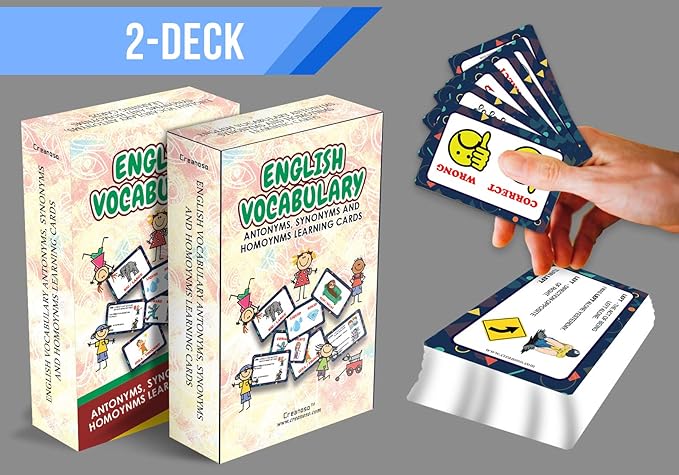 Creanoso US Schools and Learning Flash Cards Series (2-Deck)