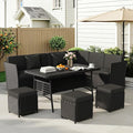 LOUVIXA 7 Pieces Patio Furniture Set, Outdoor Patio Furniture, Wicker by LOUVIXA