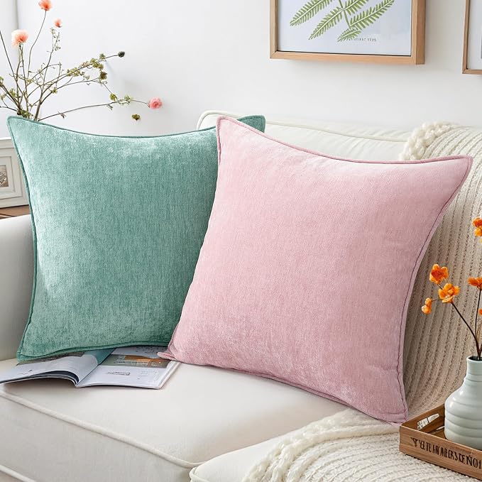 decorUhome Summer Couch Throw Pillow Covers 16x16 Set of 2, Decorative Soft - Image 4