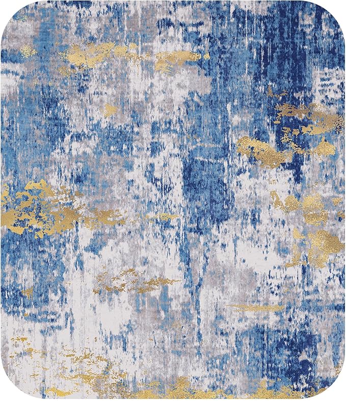 RELEANY Washable Area Rugs 8ft Non-Slip Modern Abstract Soft - Image 8