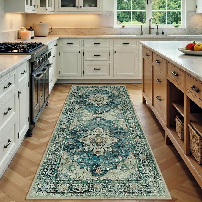 RELEANY Area Rugs 3'x8' Runner Rug Non Slip Washable by RELEANY