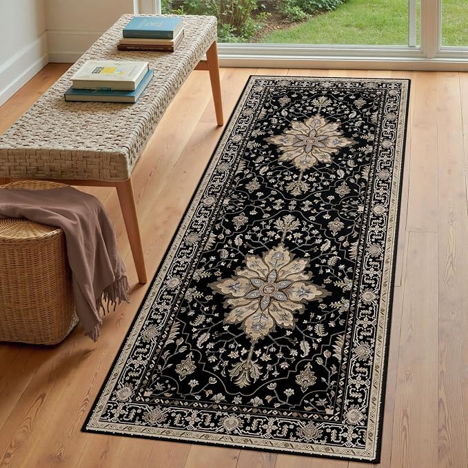 RELEANY Area Rugs 3'x6' Runner Rug Non Slip Washable - Image 3