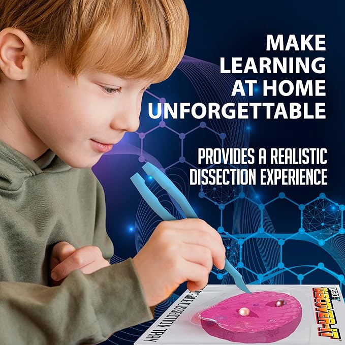 Discover-It Dissection Kit for Kids, Real Freshwater Pearl Science Lab Kit for Oysters, Science Toys for Kids Ages 5 and Above