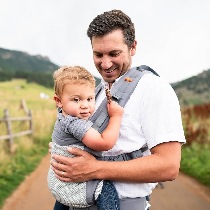 Beco Toddler Carrier - Breathable 3D Mesh Front-Carry & Backpack Style Carrier with Tall Supportive Back and Ergonomic Extra-Wide Seat for Children from 18months (20-60 lbs) - Cool Dark Grey