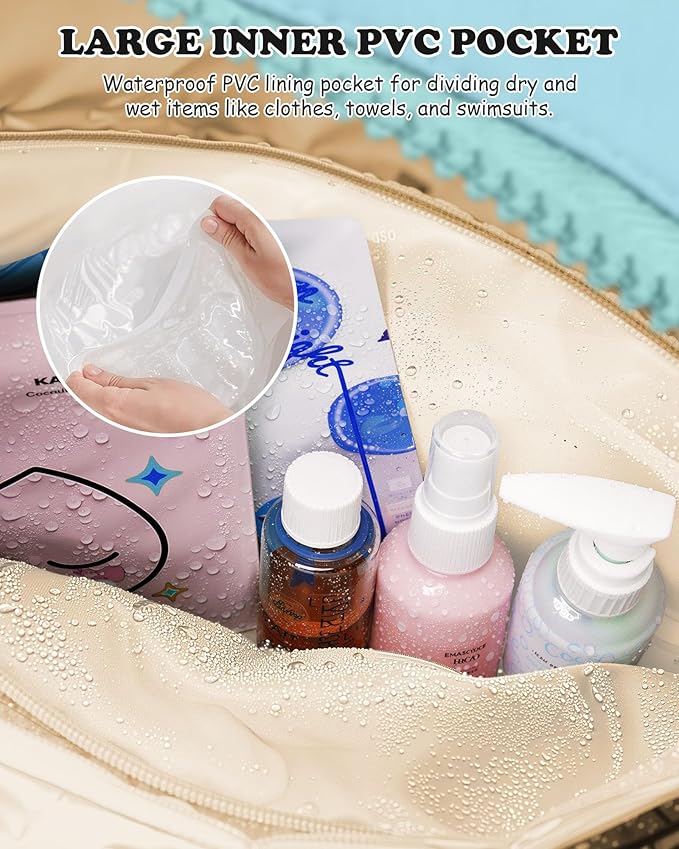 Monogrammed Gifts for Woman-Duffle Bag, Weekender Bags for Girl，Initial Overnight Bag with Wet Pocket，Lightweight Dance Bags Personalized Gymnastics bag with Makeup Pouch