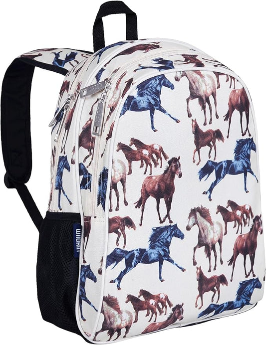 Wildkin 15-inch Kids Backpack – Durable, Padded, Adjustable for School & Travel - Horse Dreams