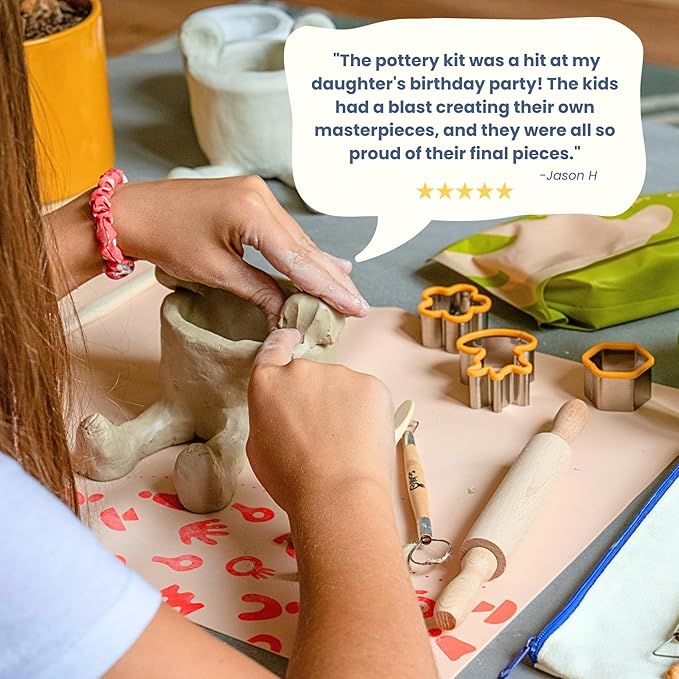 Sculpd Kids Painting Kit, Paint Craft Set for Kids Age 4 to 6, Includes 10 Colour Paint Set, 4 Paint Pens, 2 Canvases, Easels, Magnetic Picture Frame, Additional Art Supplies and Free Guidebook