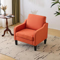 VINGLI Burnt Orange Mid Century Modern Accent Chair by VINGLI