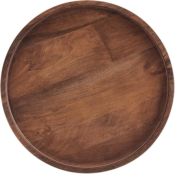 Modway Chiro Solid Wood Side Table in Walnut - Image 5
