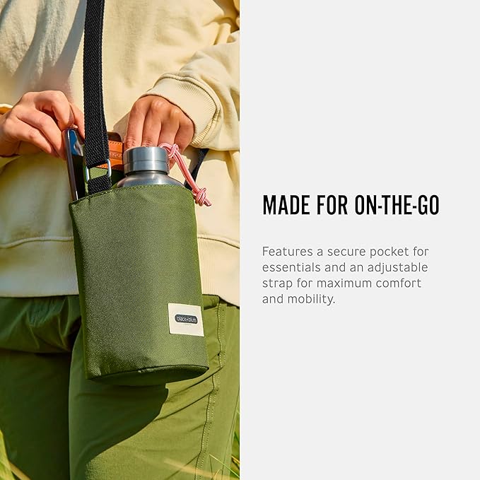 Black+Blum Insulated Bottle Bag - Made with Recycled PET and BPA Free - Bottle Bag for On The Go