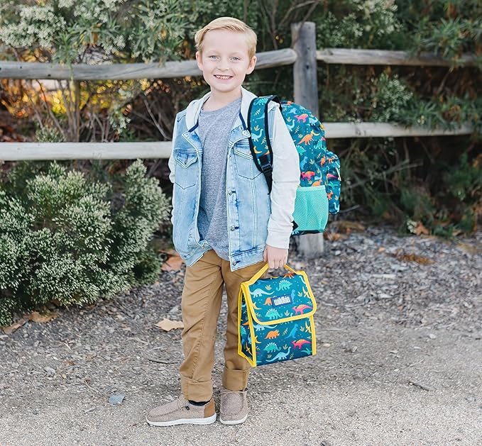 Wildkin 16-inch Kids Backpack – Durable, Padded & Spacious School Bag for Boys & Girls - Jurassic Dinosaurs