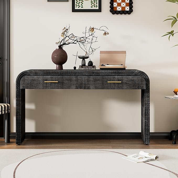 59'' Retro Console Table Sofa Table Entryway Table - Image 4