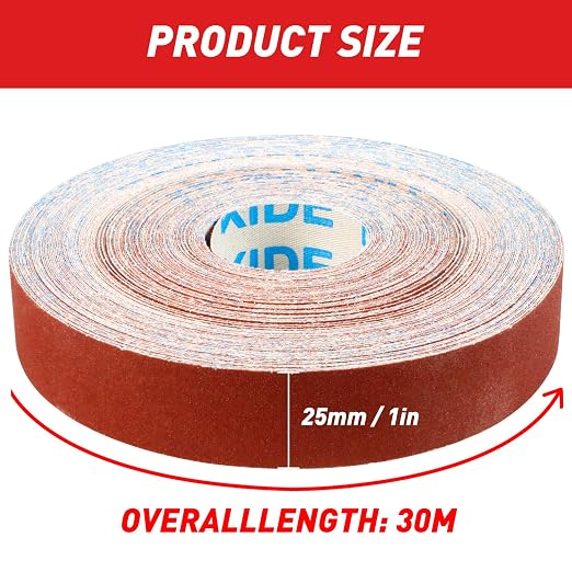 Emery Cloth Roll, 40 Grit Sandpaper Roll, Wet and Dry Emory Cloths - Image 5