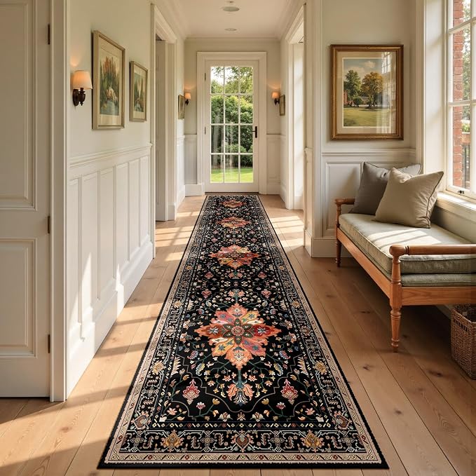 RELEANY Area Rugs 2'x9' Runner Rug Non Slip Washable - Image 3