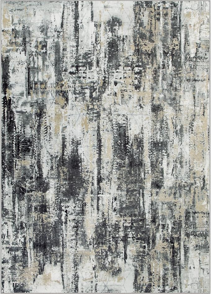 8x10 Area Rugs Washable Rug: Large Modern Abstract Living Room Rug Soft - Image 2
