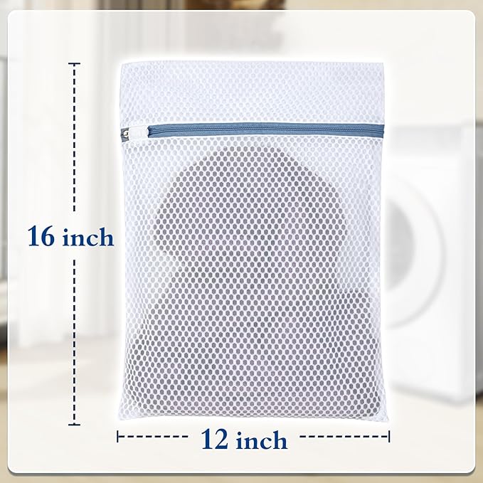 Durable Mesh Laundry Bags 5-Pack (12x16 Inch) Delicates Protector for Lingerie & Baby Clothes